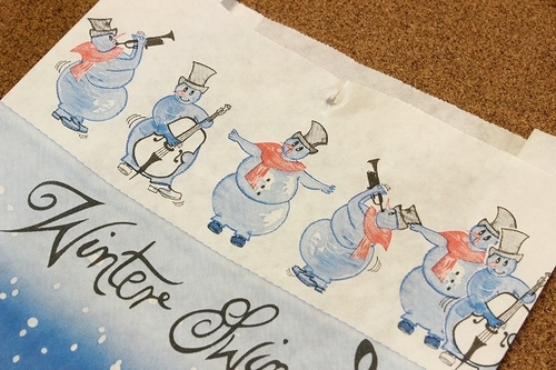 海外マルシェ袋雪だるま
